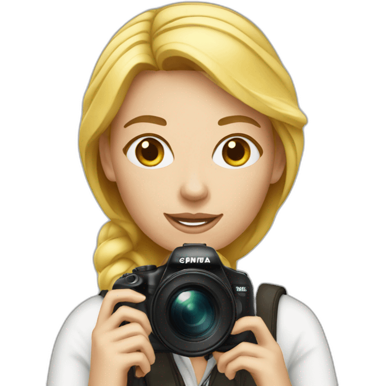 white woman photographer emoji