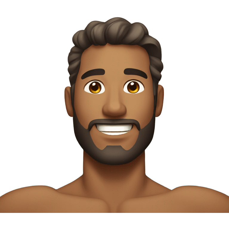 Handsome man hot tub emoji