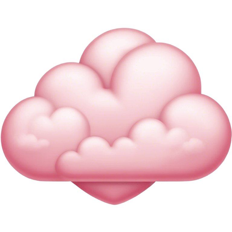 pink heart + cloud emoji