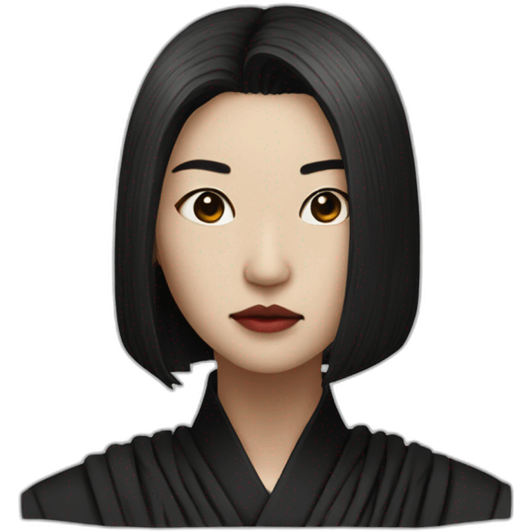 hyperrealist asian sith emoji