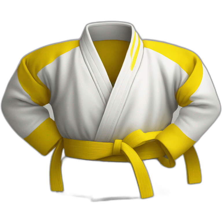 ceinture jaune judo emoji