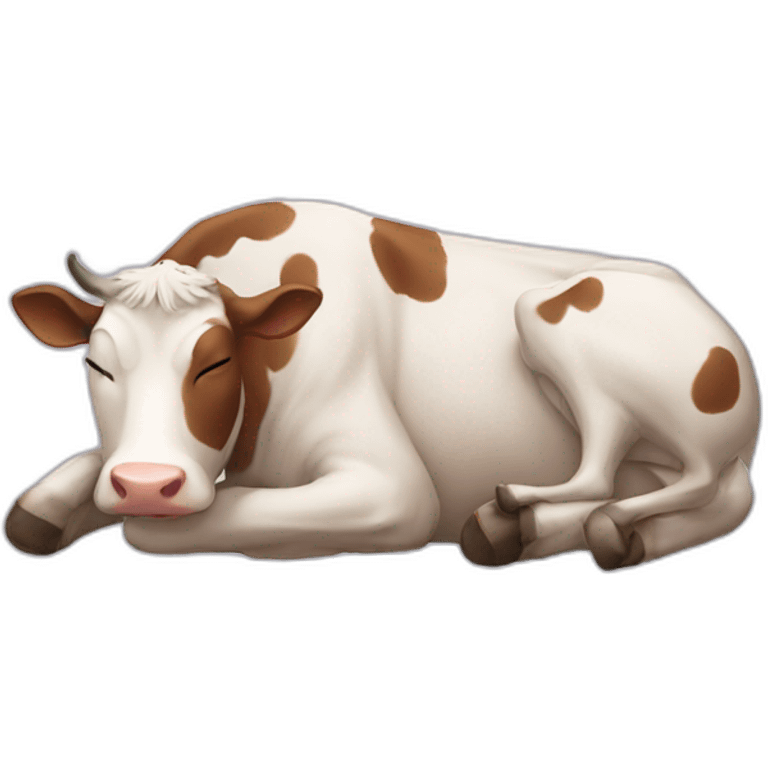 Sleeping cow emoji