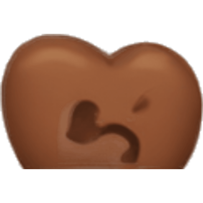  corazón marron amor emoji