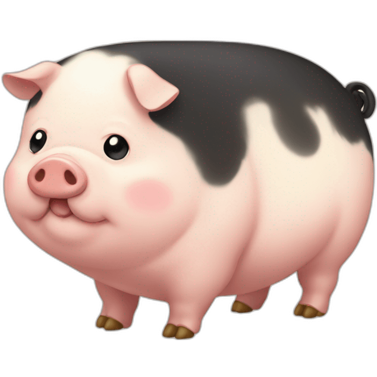 Fatty kunekune pig emoji