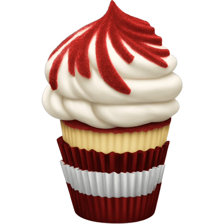 Red velvet cupcake  emoji