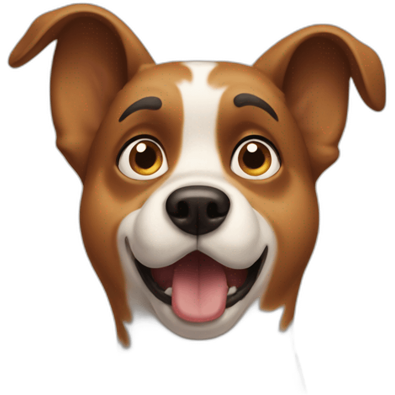 Shocked dog emoji