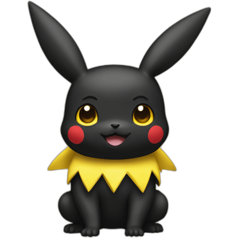 Black pikachu emoji