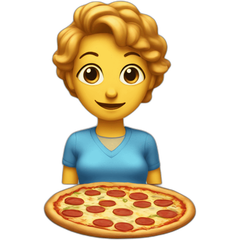 Pizza-de-la-mama emoji