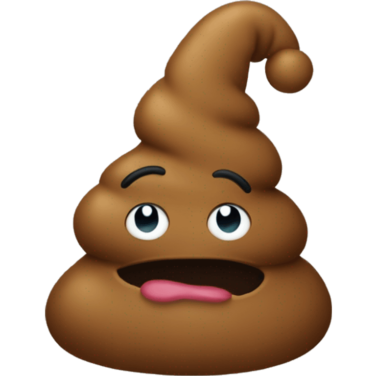 New Year's poop with a hat emoji