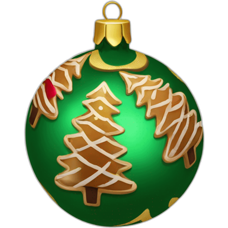 Christmas tree bauble emoji