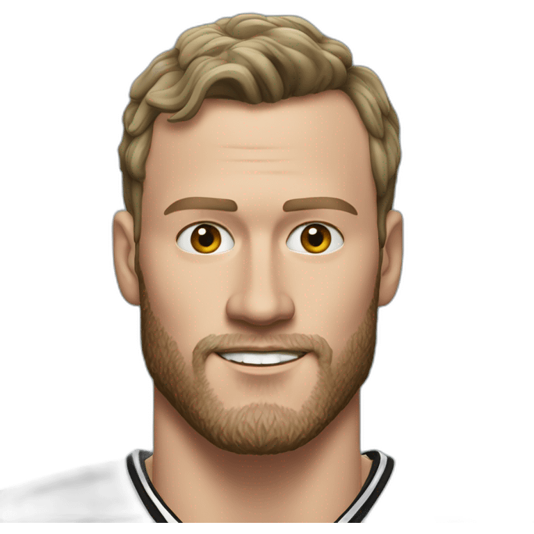 Jonathan Toews as beach bum with beard emoji