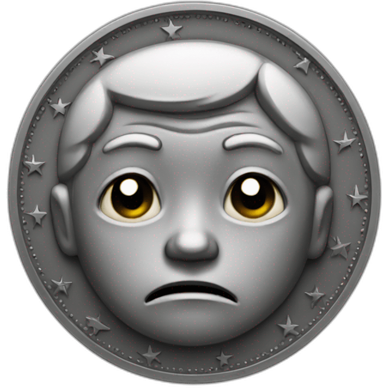 sad  coin emoji