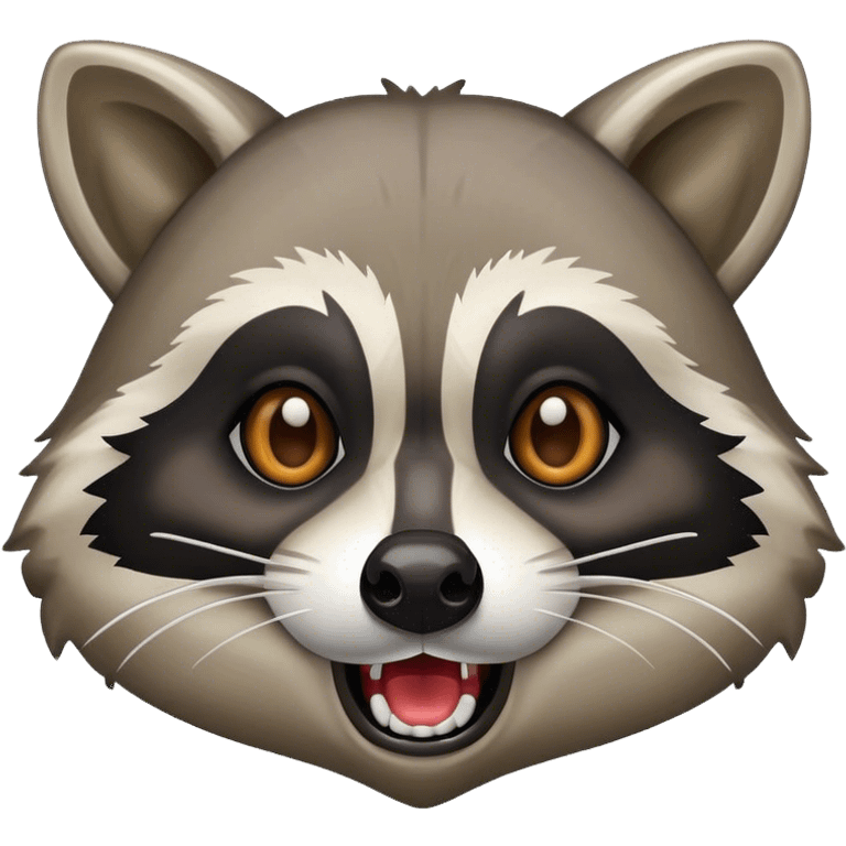 Raccoon barfing emoji