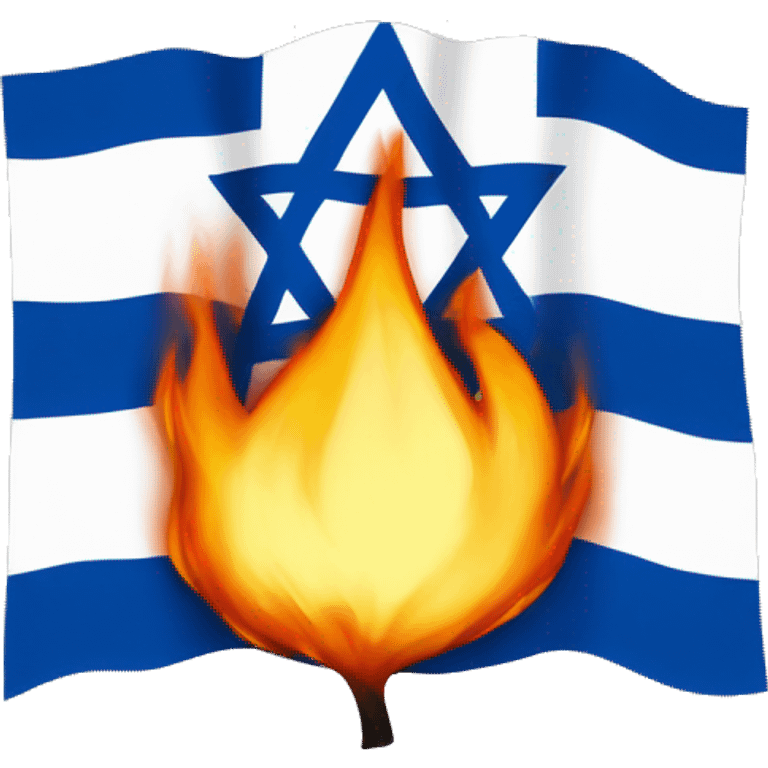 israeli flag flame emoji