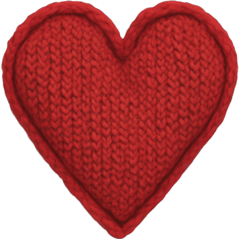 knitted heart emoji