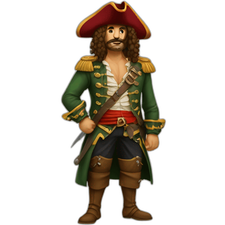 León con ropa pirata  emoji