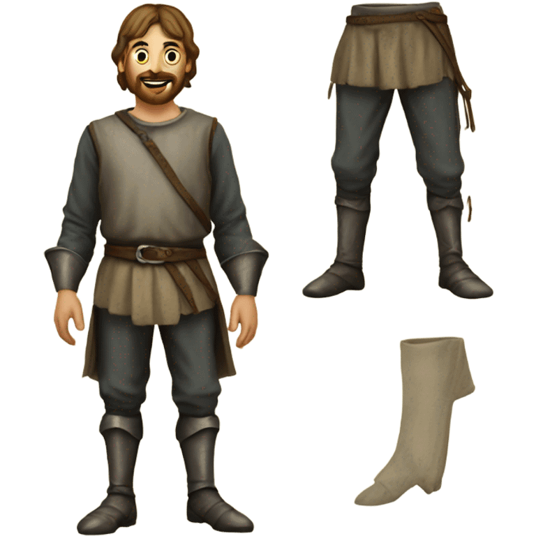 iron leg pants medieval emoji