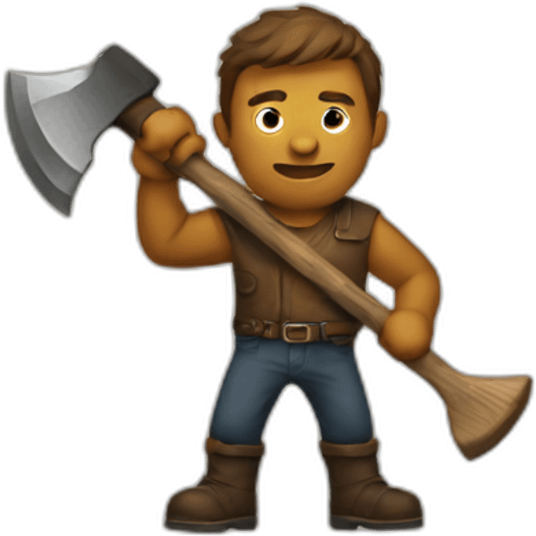 man with axe emoji