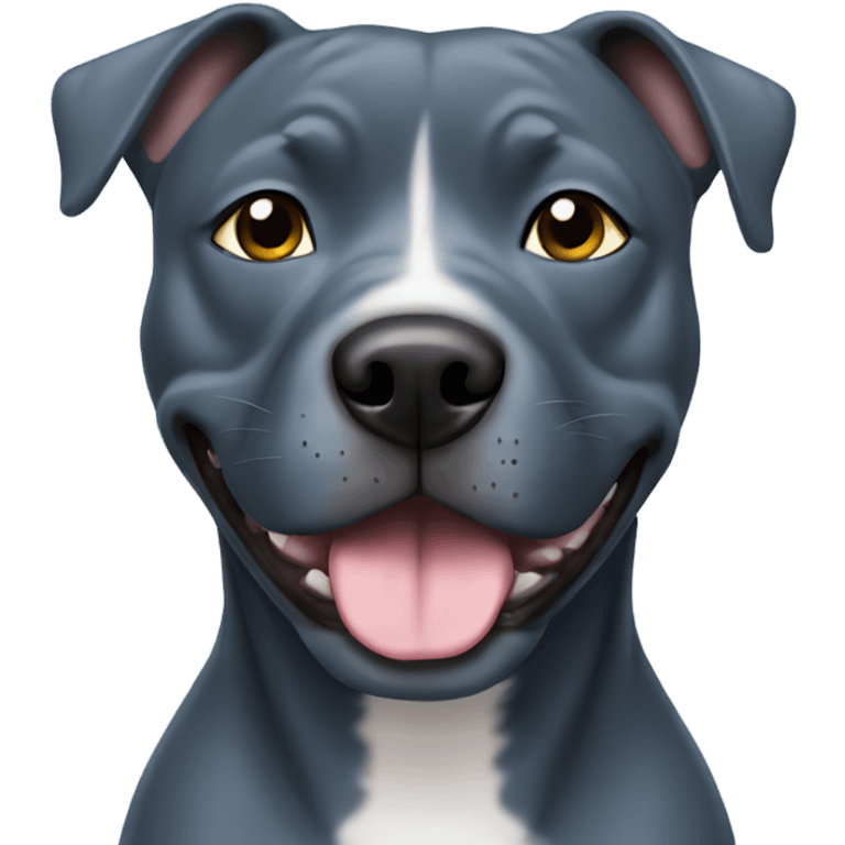 Blue staffy emoji