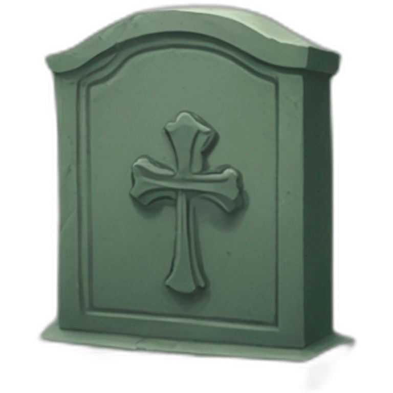 Overgrown gravestone emoji