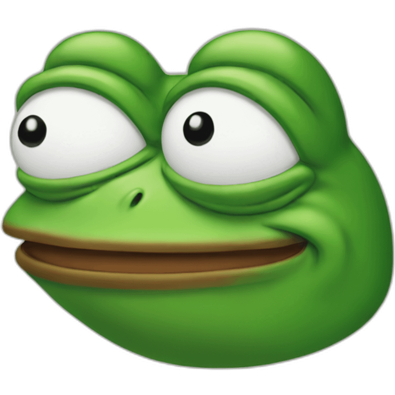 Pepe the frog face emoji