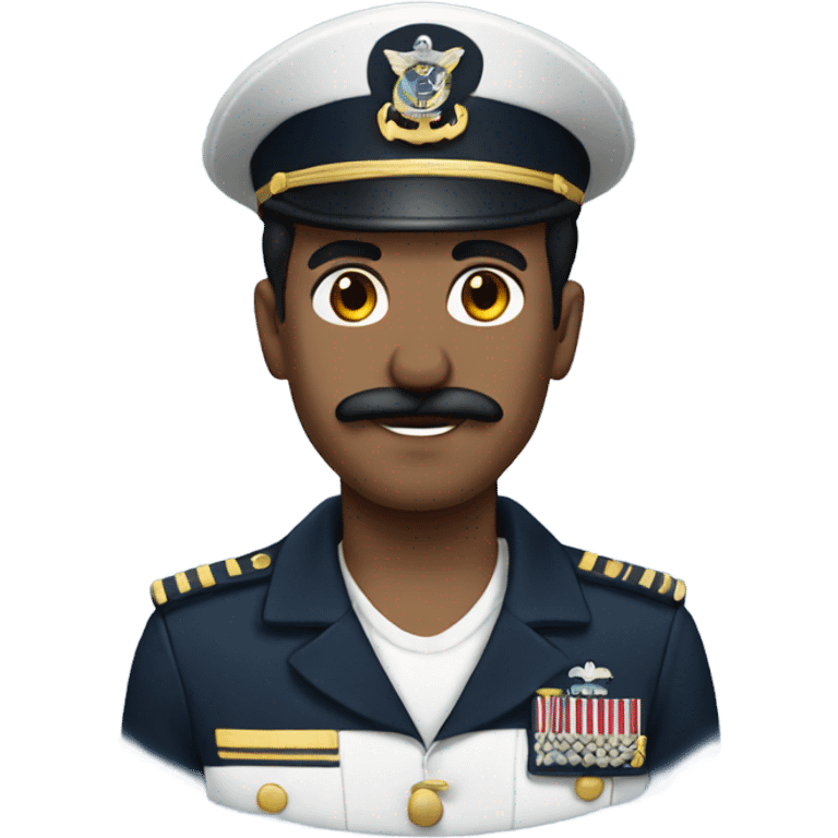 navy sailor with dark hair and mustache  emoji