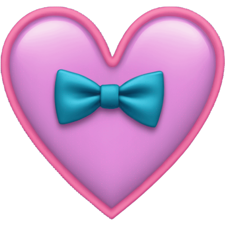 Heart with bow tie emoji