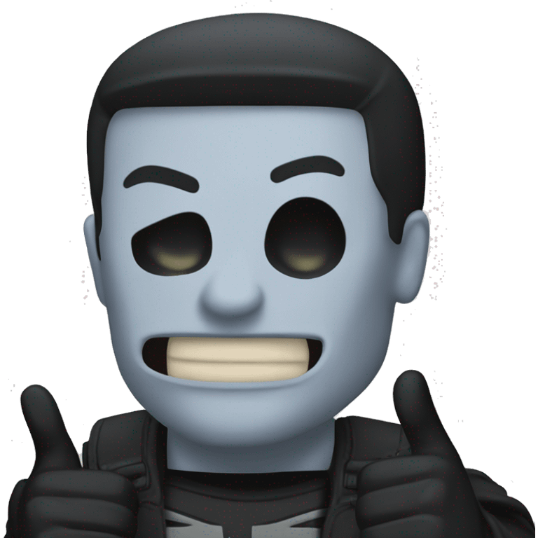 The punisher with thumbs up emoji