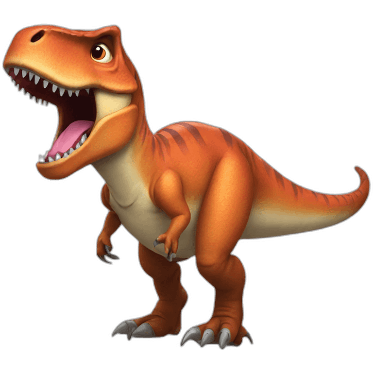 very funny t-rex emoji