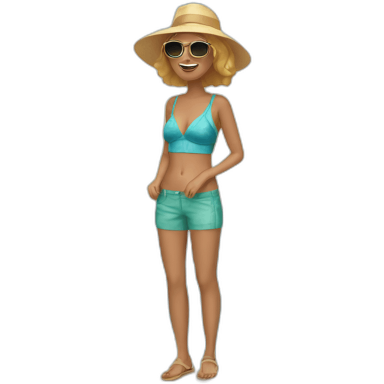 angela withe beach emoji