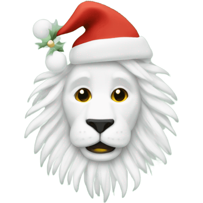 3 whitedandelions with merry Christmas  graphic emoji