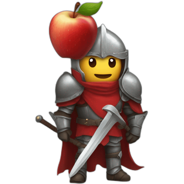 red apple knight emoji