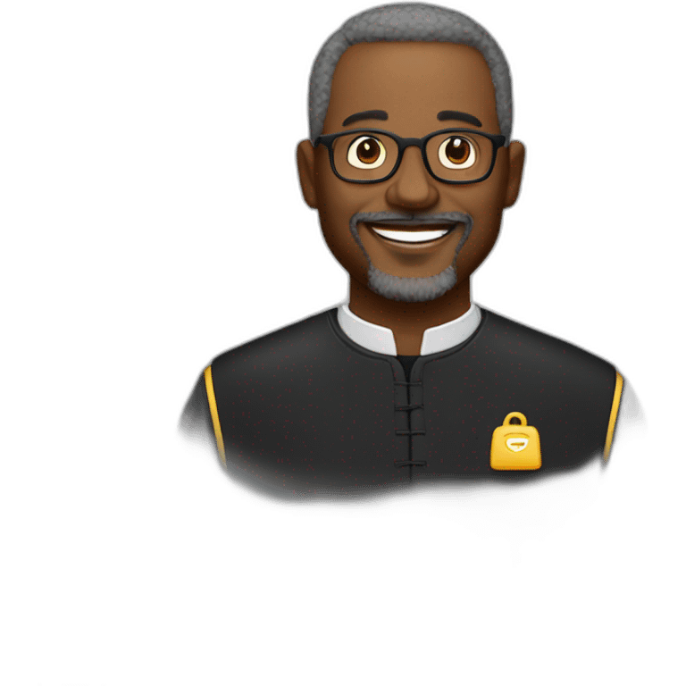 Pastor com bíblia na mão emoji