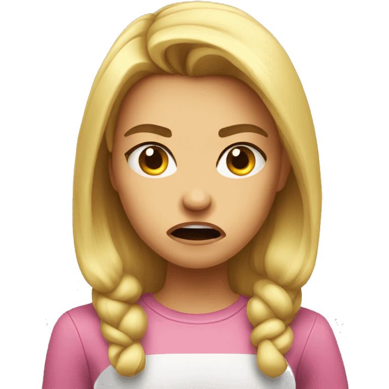 girl angry emoji