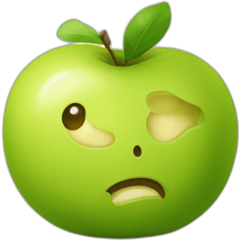 ecureil qui mange une pomme emoji