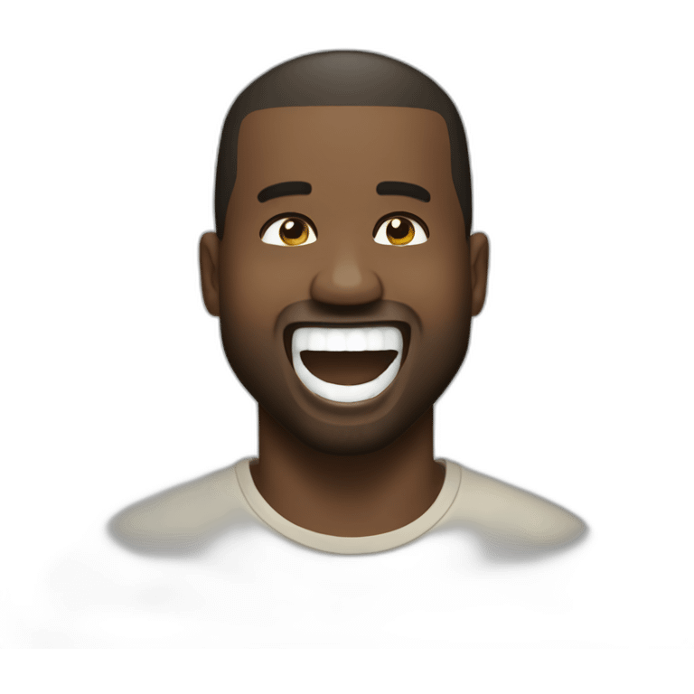 Kanye west laughing emoji