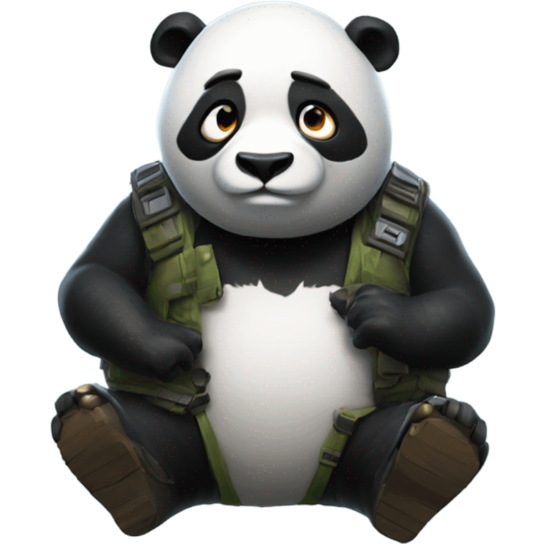 GhstPanda playing Fortnite emoji