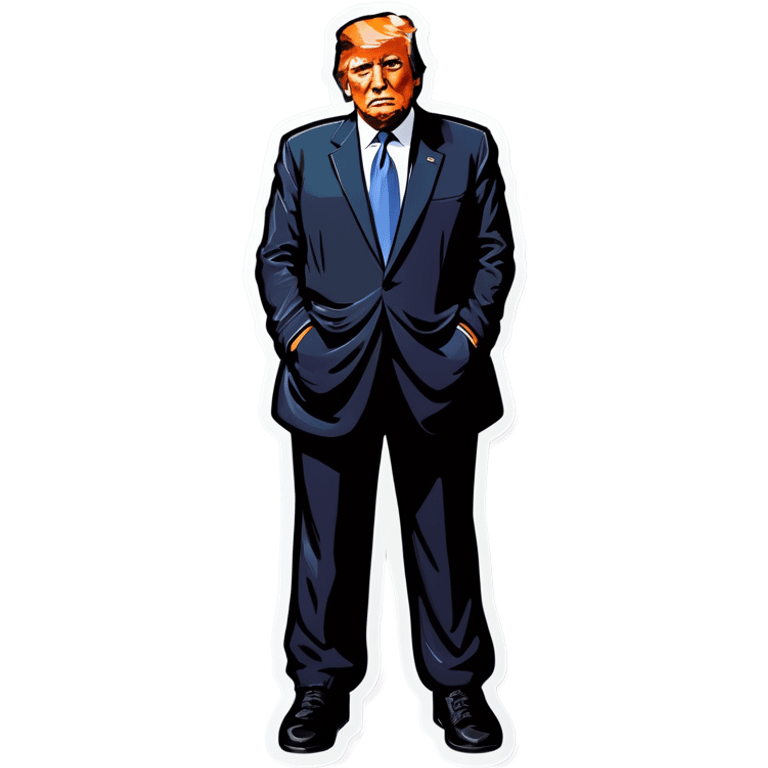 Donald Trump in a prison  outfit emoji