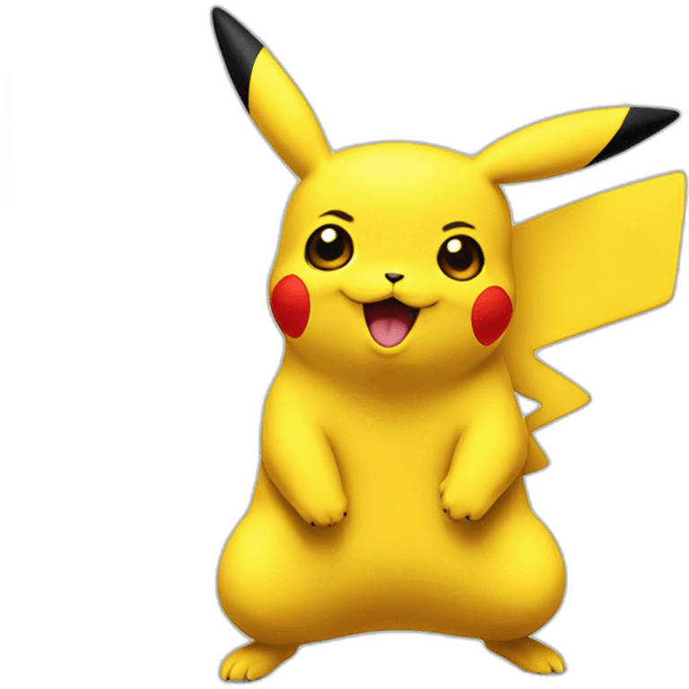 Pikachu avec un zizi emoji