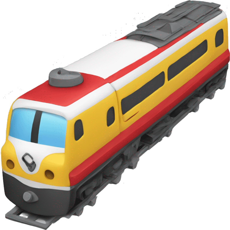 Create a toy train on its own. No face, and in a side profile emoji