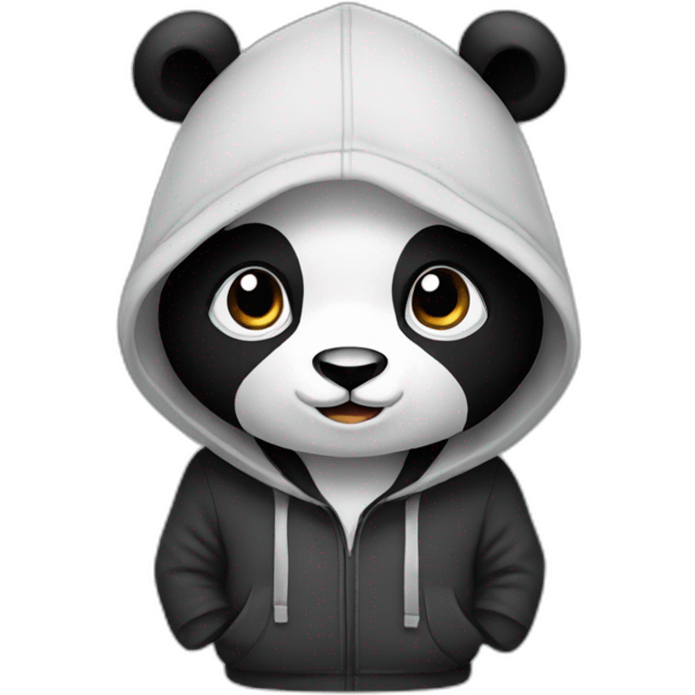 Panda in hoodie emoji