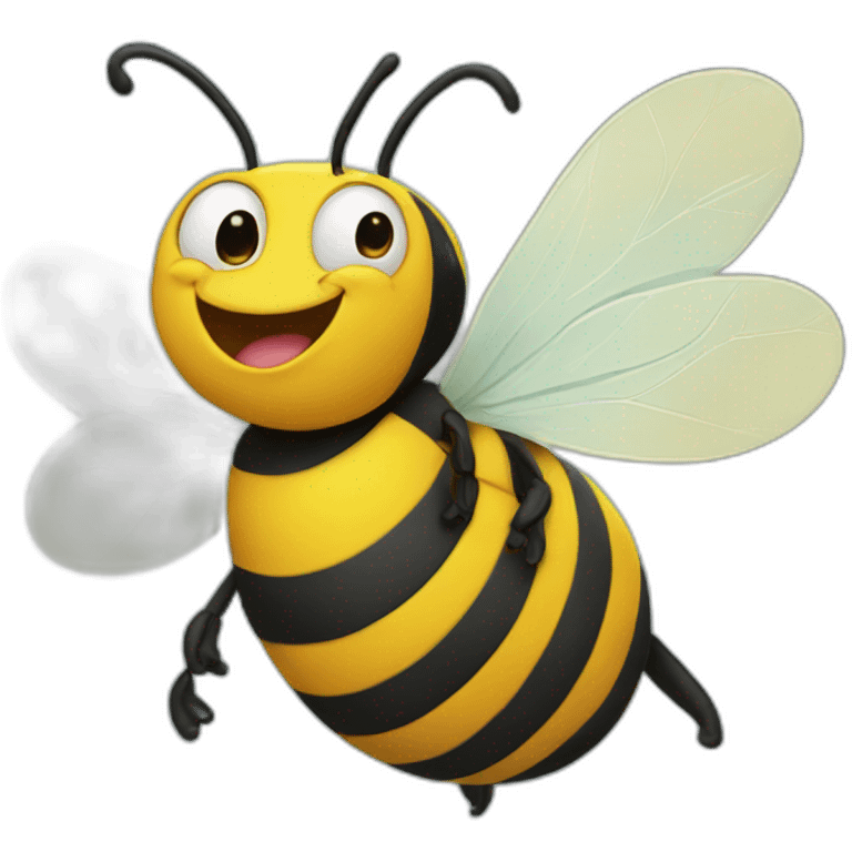 laughing bee emoji