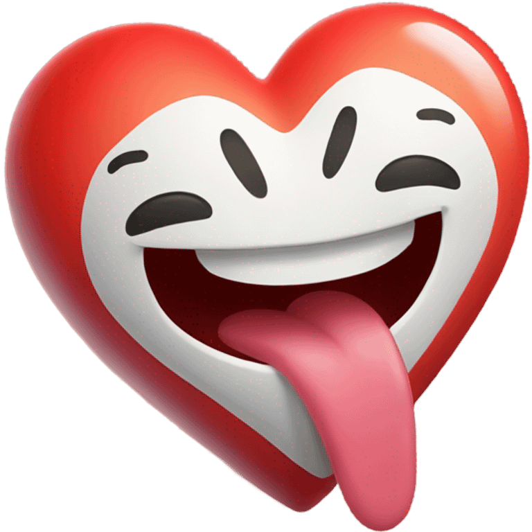 Heart with tongue sticking out  emoji