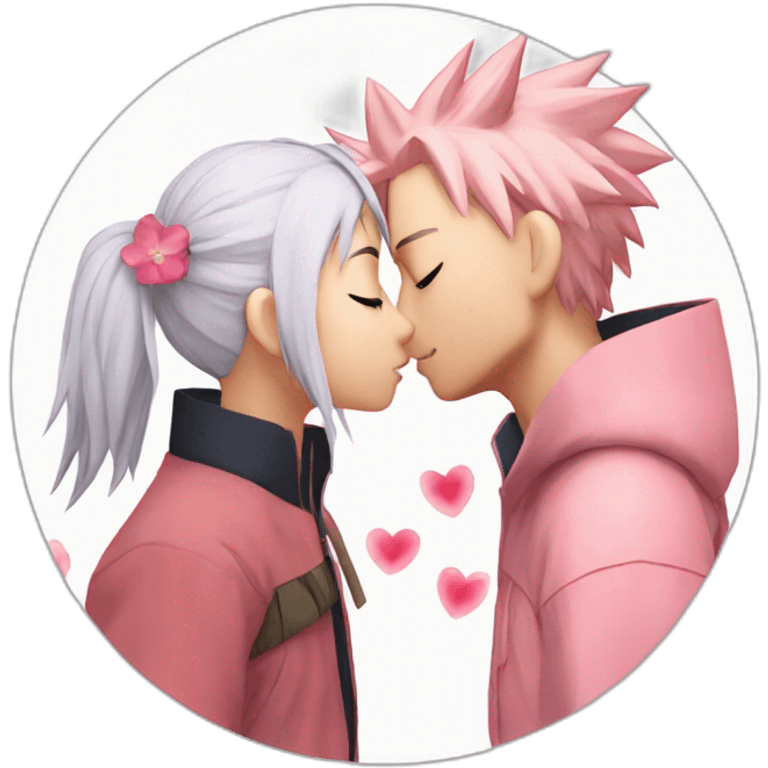 Naruto kissing sakura emoji