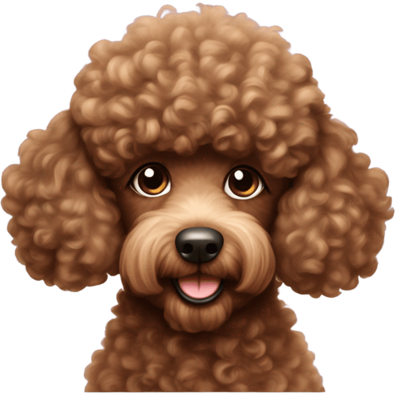 Brown Poodle emoji