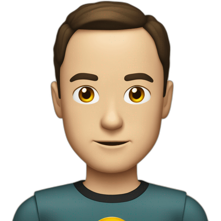 Sheldon Cooper déguisé flash emoji