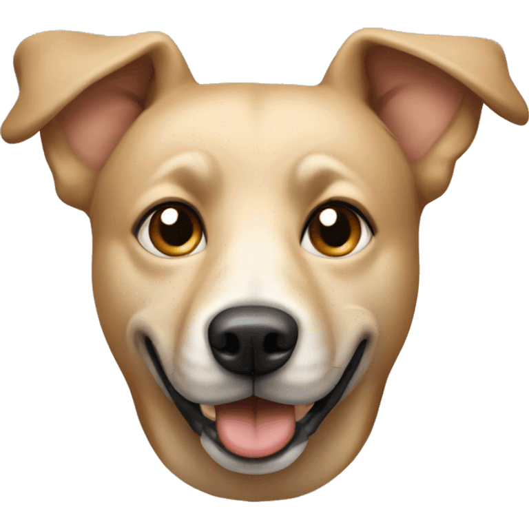 all beige mongrel dog  emoji