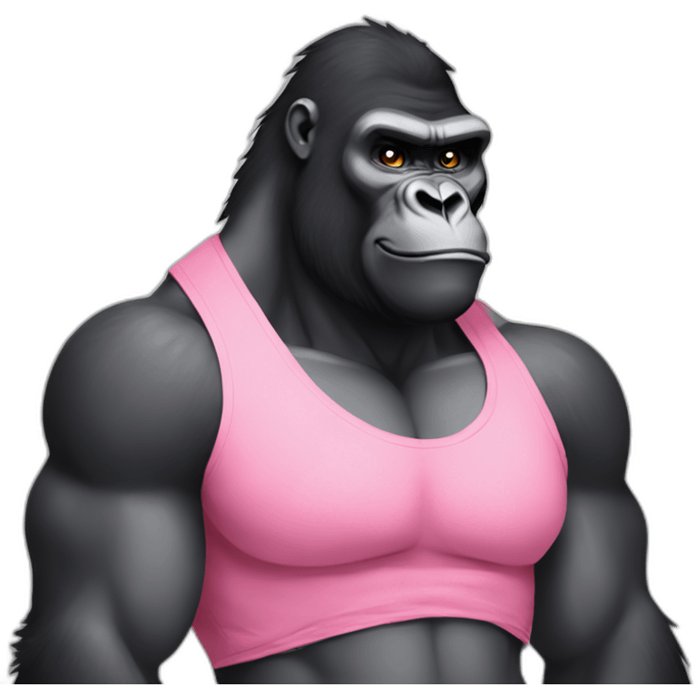 Big buff Gorilla in love with Kim Kardashian emoji