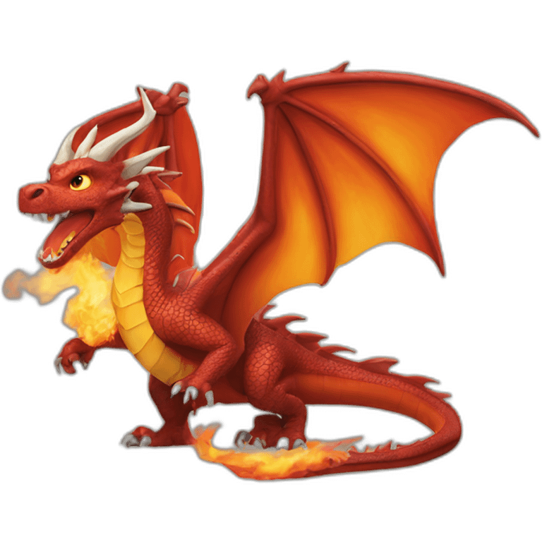 Dragon crache du feu emoji