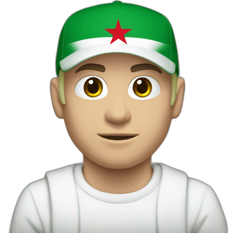 Algeria flag with eminem emoji